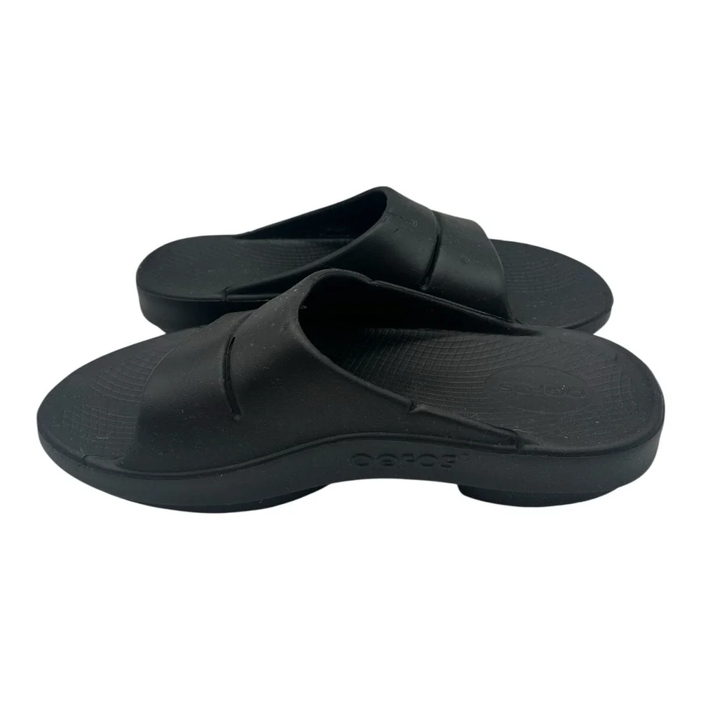 OOFOS Ooahh Slide Sandal‎ Men's Black Recovery Comfort EU 40 / M 7 W 9